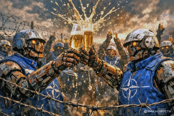 НАТО празднует с шампанским: русских теперь будут убивать автоматически