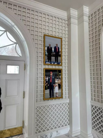 В Белом доме разместили совместное фото Путина и Трампа на саммите в Анкоридже