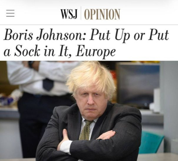 The Wall Street Journal: Джонсон требует от Европы заткнуться и воевать за Украину до последнего