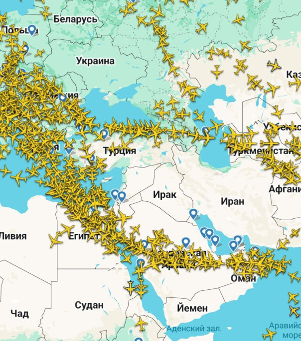 Ситуация с европейским авиа-трафиком