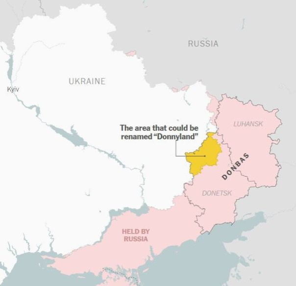 Украина предлагала назвать часть Донбасса «Доннилэнд», чтобы повлиять на Трампа, - NYT