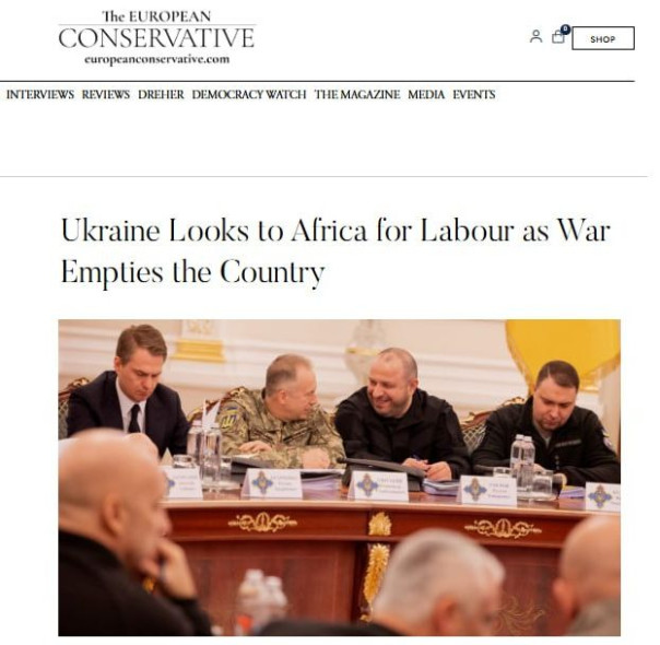 The European Conservative: Украина вымирает — Киев готов завозить миллионы рабочих из Африки