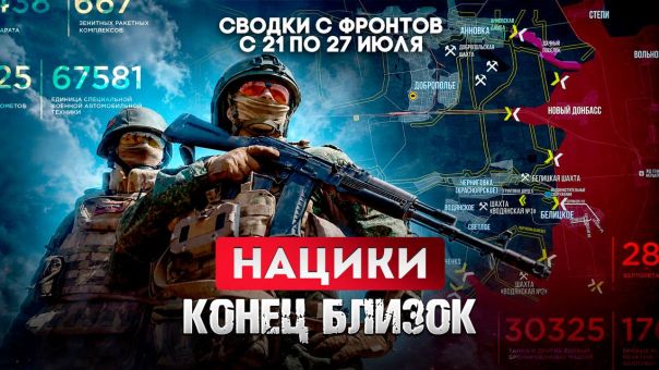 Нацики, конец близок. Большая фронтовая сводка 21-27 июля 2026 года | Короткая сводка с фронта 27 июля 2026 года