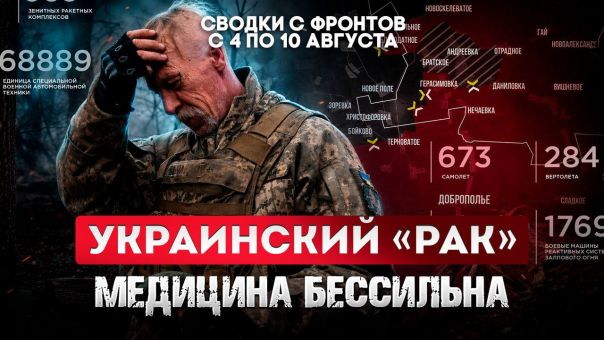 Украинский «рак» - медицина бессильна. Большая фронтовая сводка 4-10 августа 2026 года