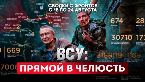 ВСУ: прямой в челюсть. Большая фронтовая сводка 18-24 августа 2026 года