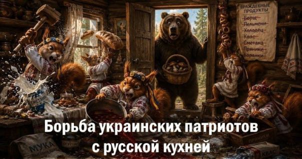 Борьба украинских патриотов с русской кухней