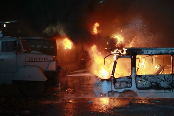 Киев в огне в фотографиях Reuters