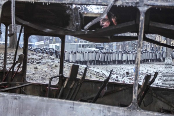 Киев в огне в фотографиях Reuters