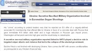 Global Research: Провокаторы Майдана стреляли по приказу США