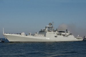 Спущен на воду новый фрегат для Черноморского флота РФ.