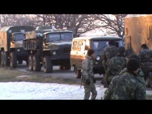 Местные жители маленького донбасского городка остановили колонну украинской армии