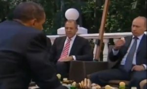 Барак Обама лизнул пирожок Путина !!!